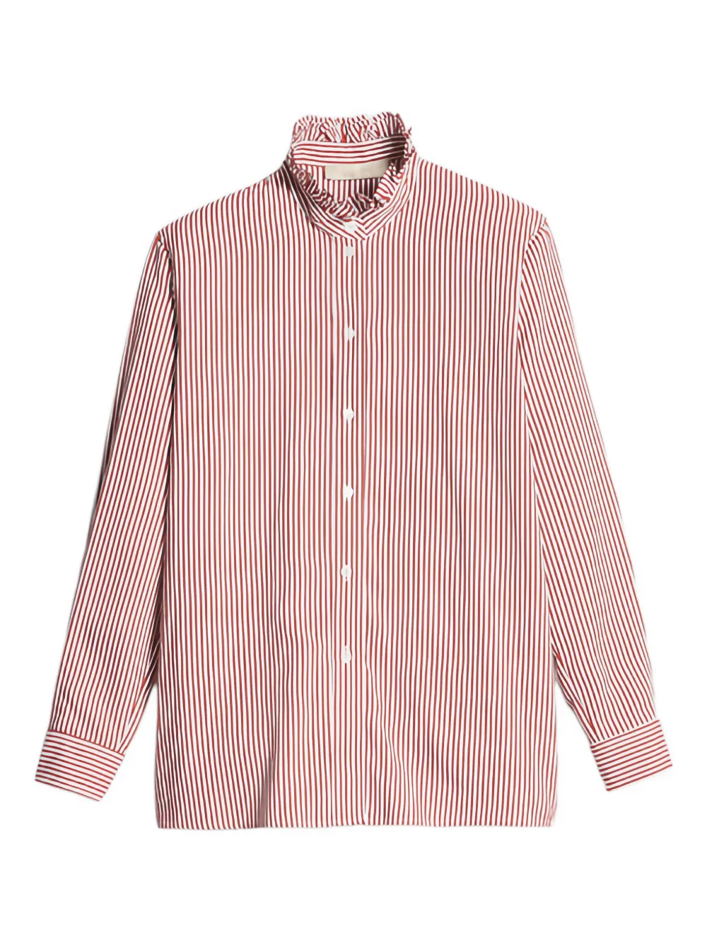 Vanessa Bruno Sidney ruffled striped shirt - Weiß