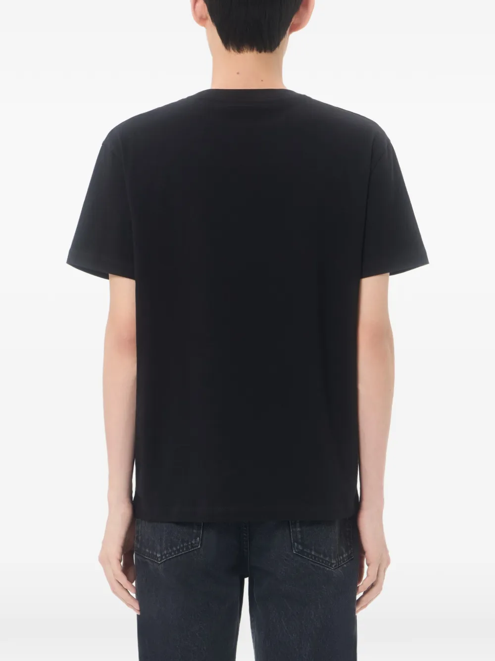 Valentino Garavani Katoenen T-shirt met VGold-detail Zwart