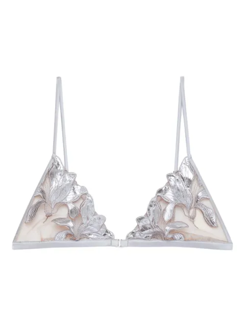 Fleur Du Mal Lily embroidery bra