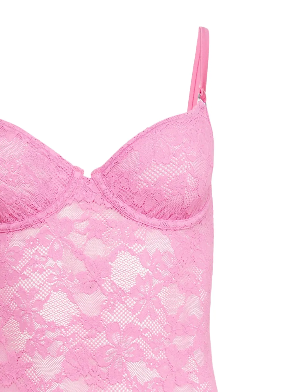 Fleur Du Mal Le Stretch Lace bodysuit - Roze