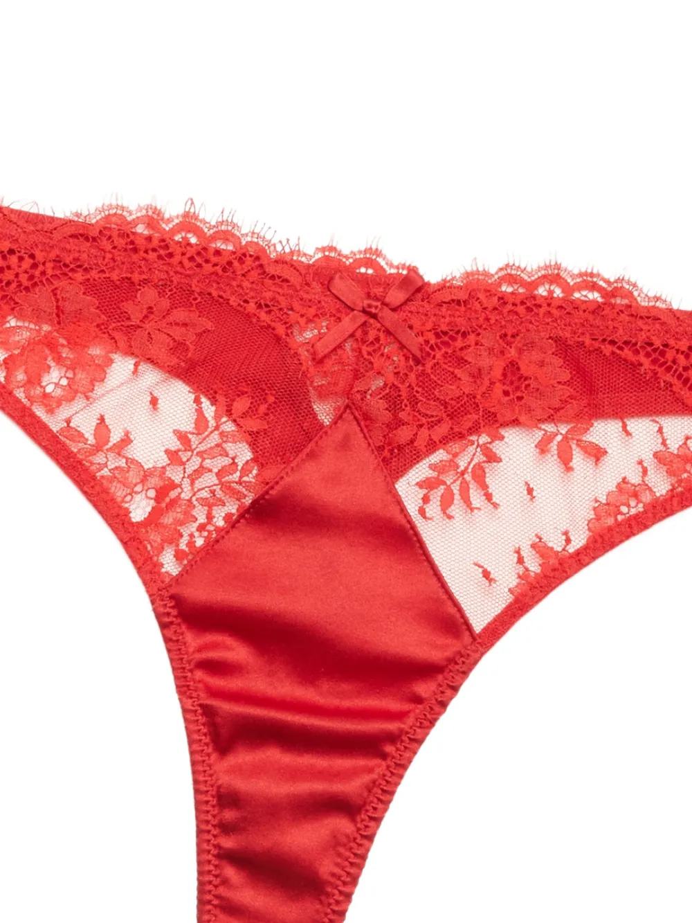 Fleur Du Mal Frankie Lace thong - Rood