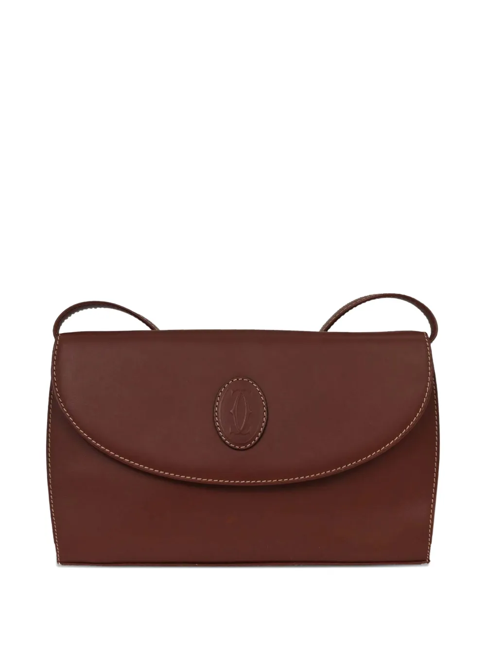 Cartier 1990-2000s logo shoulder bag - Brown