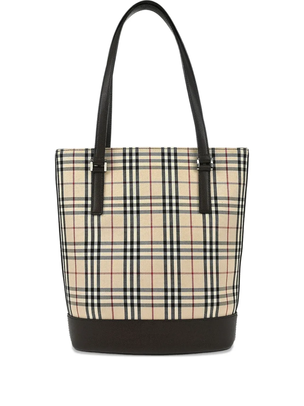 Burberry Pre-Owned 1990-2000s check canvas tote bag - Toni neutri