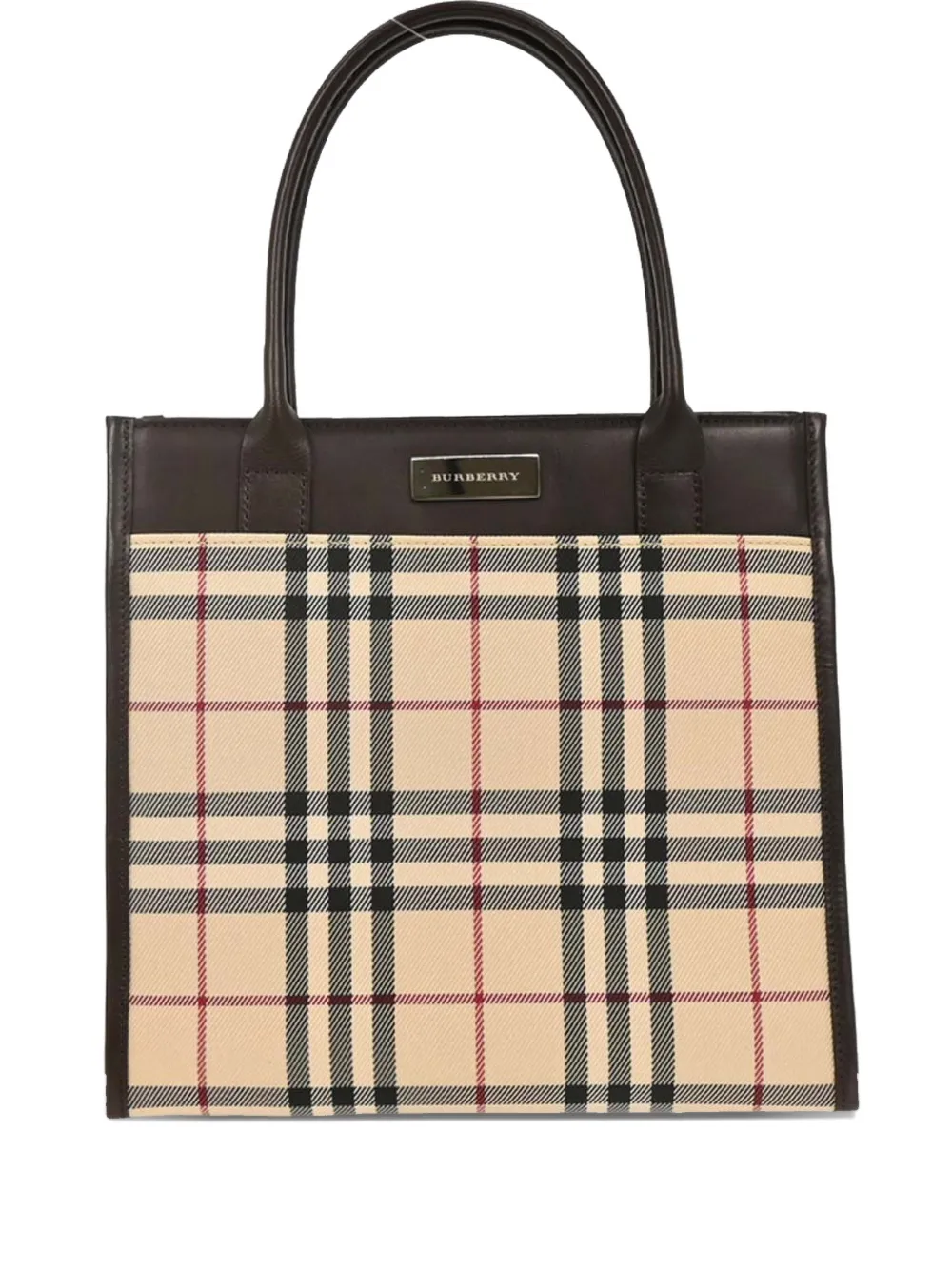 Burberry Pre-Owned 1990-2000s check tote bag - Toni neutri