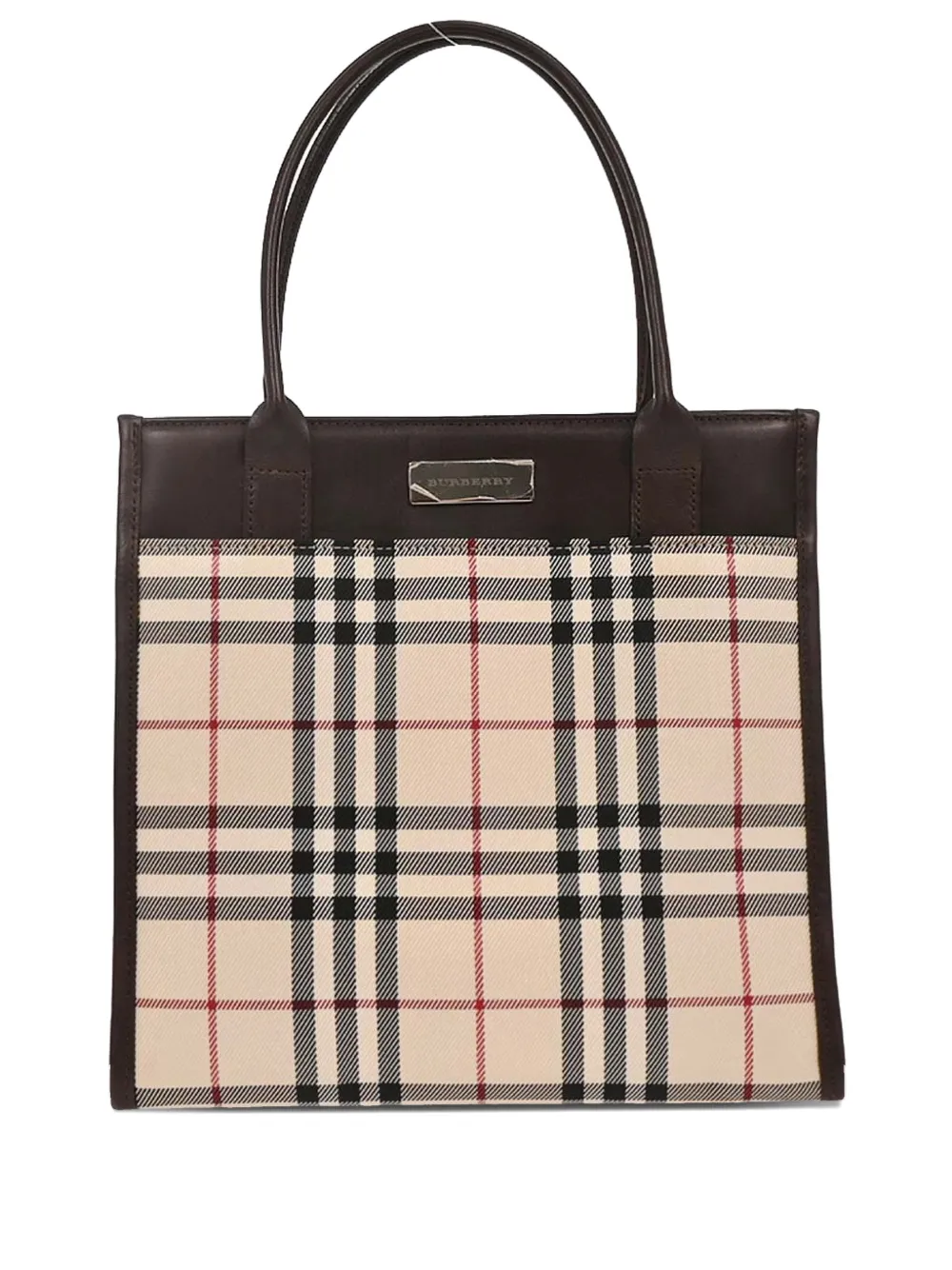 Burberry Pre-Owned 1990-2000s check tote bag - Toni neutri
