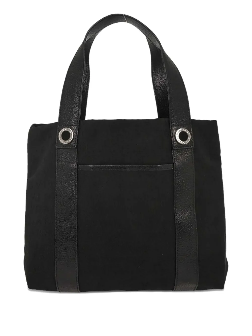 Bvlgari Pre-Owned 1990-2000s logomania canvas tote bag - Nero