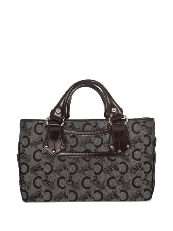 Celine Pre-owned 1990-2000s Monogram Boogie Tote Bag in Black
