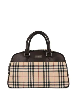 Burberry Pre-Owned 2000-2017 Haymarket Check Canvas Dome  display picture 3