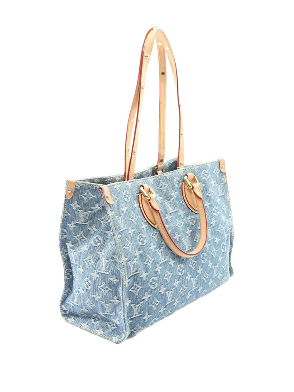 Louis Vuitton Pre-Owned 2021-2025 Monogram Denim Onthego MM Tote