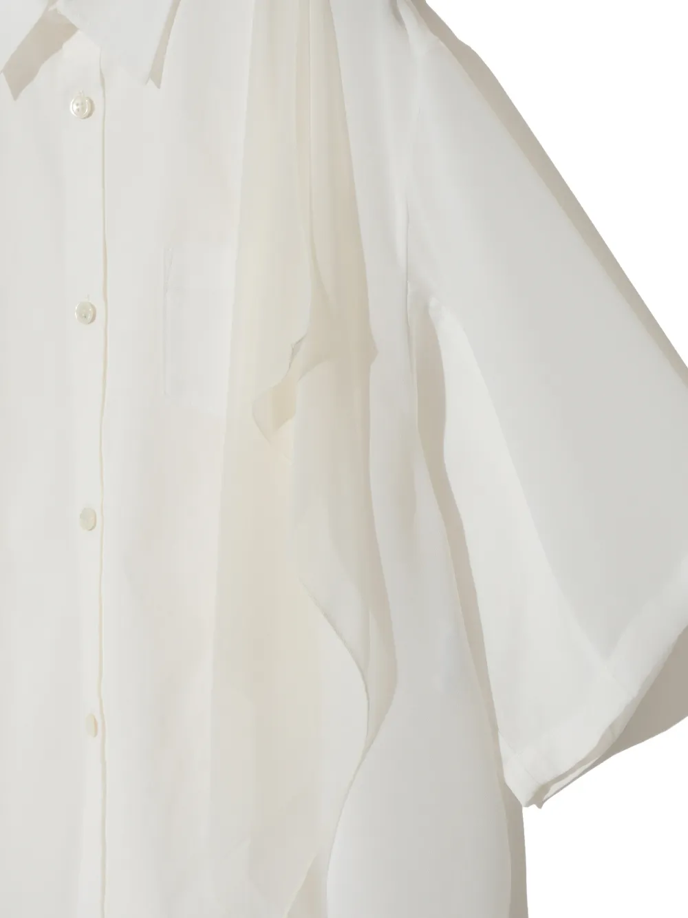 Undercover Top met ruches Wit