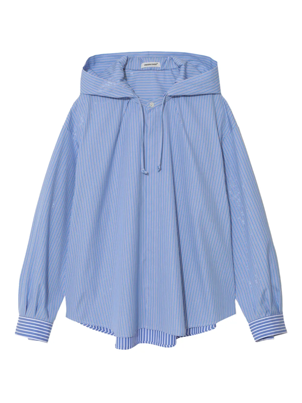 Undercover Blusa a righe con cappuccio