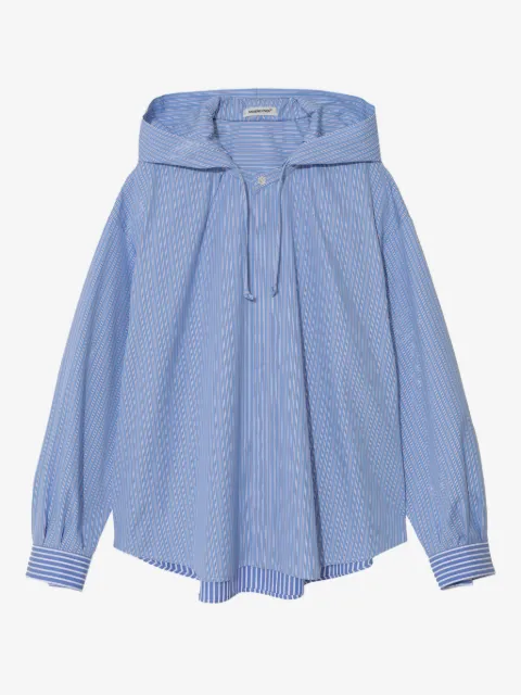 Undercover blusa con capucha y motivo de rayas