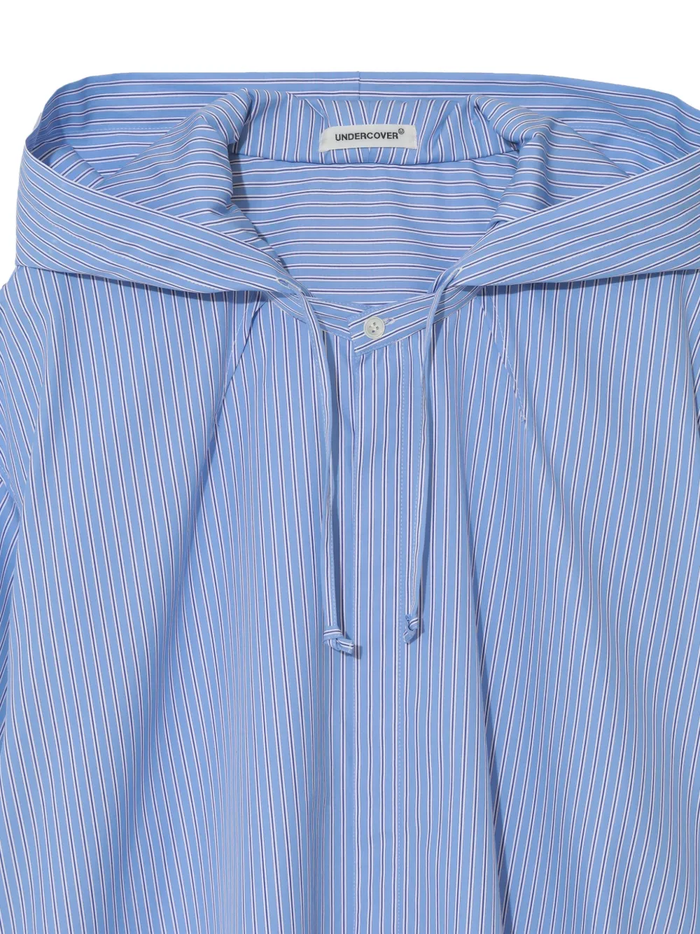 Undercover Gestreepte blouse met capuchon Blauw