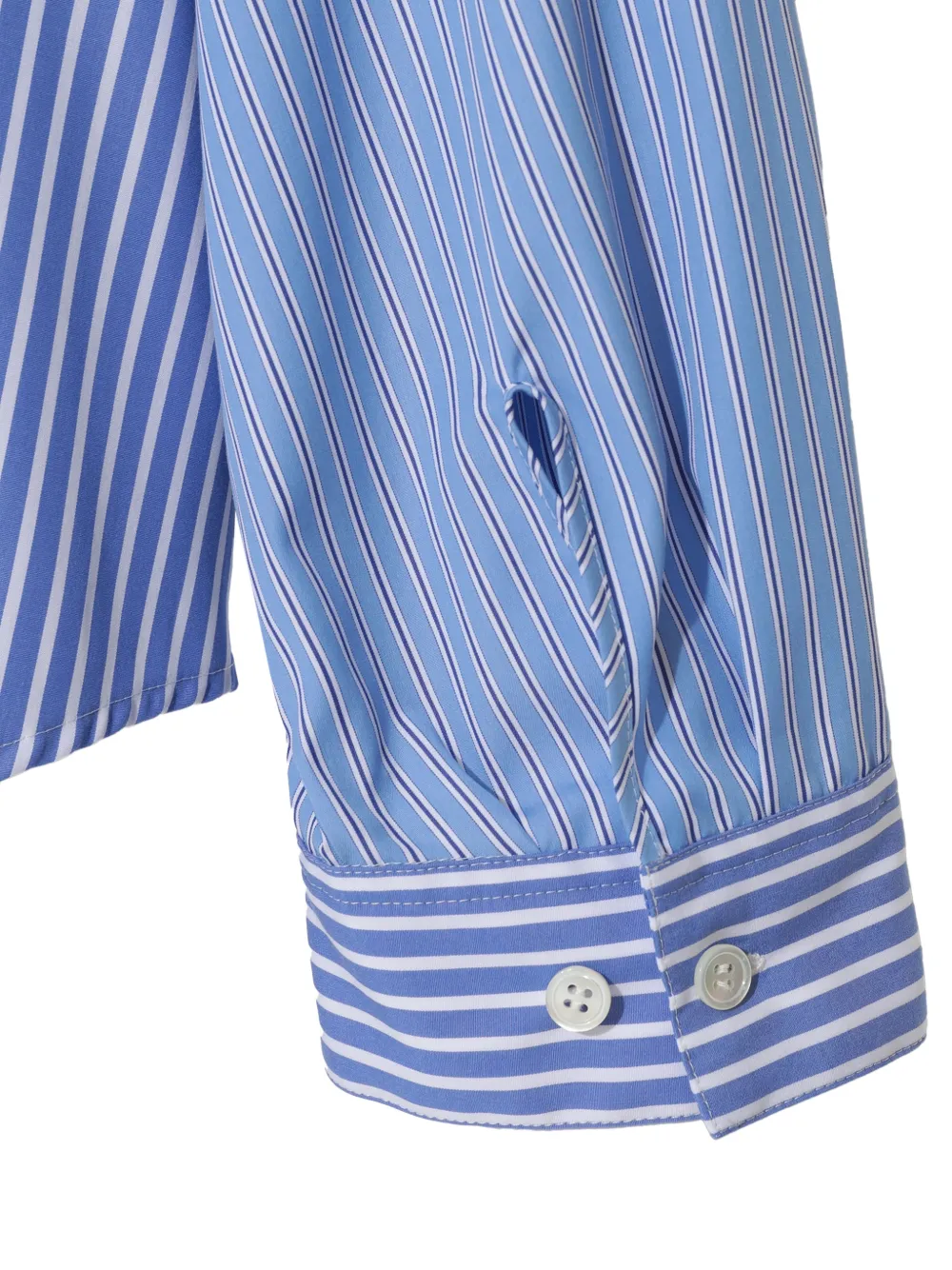 Undercover Gestreepte blouse met capuchon Blauw