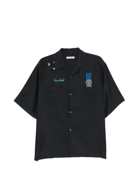 Undercover embroidery pocket shirt