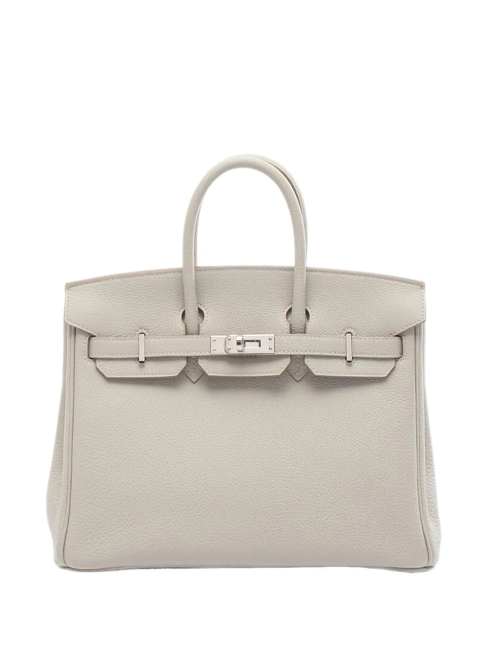 Hermès Pre-Owned 2022 Togo Birkin Retourne 25 handbag - Grigio
