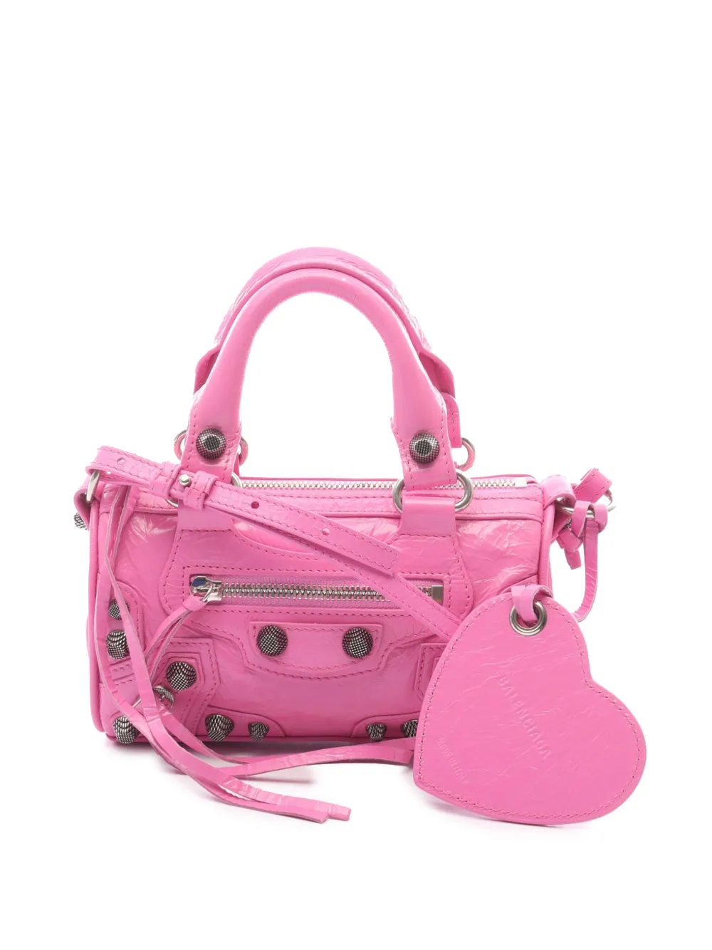 Balenciaga Pre-Owned 2010-2025 Nano Lambskin Motocross Le Cagole crossbody bag - Rosa