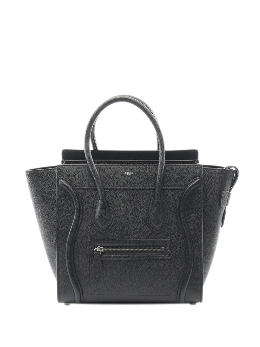 Celine Pre-Owned 2010-2025 Micro Leather Luggage tote bag - Nero