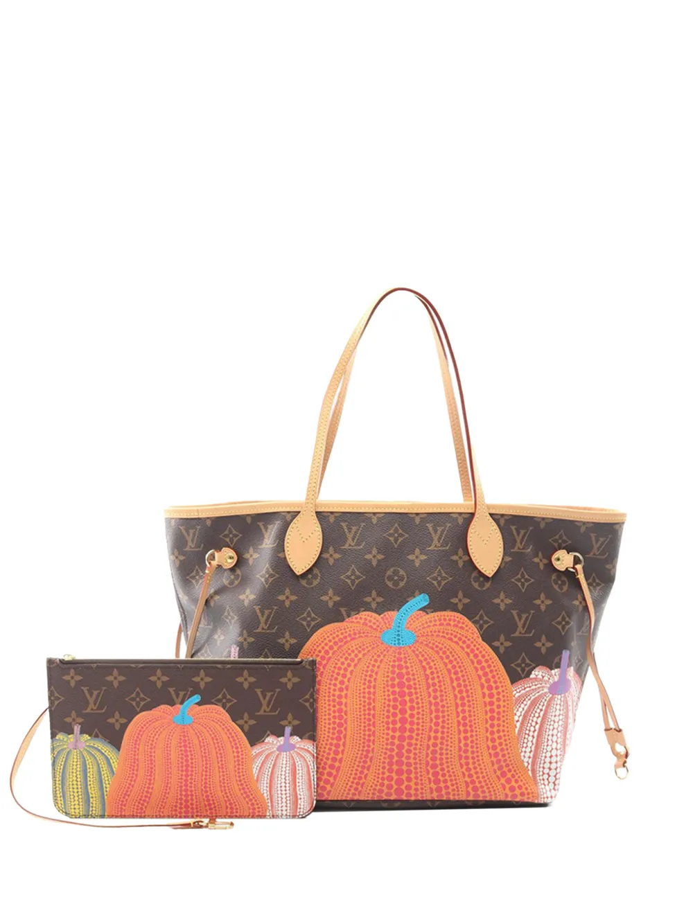 Louis Vuitton Pre-Owned 2021-2025 Yayoi Kusama Monogram Pumpkin Neverfull MM tote bag - Braun