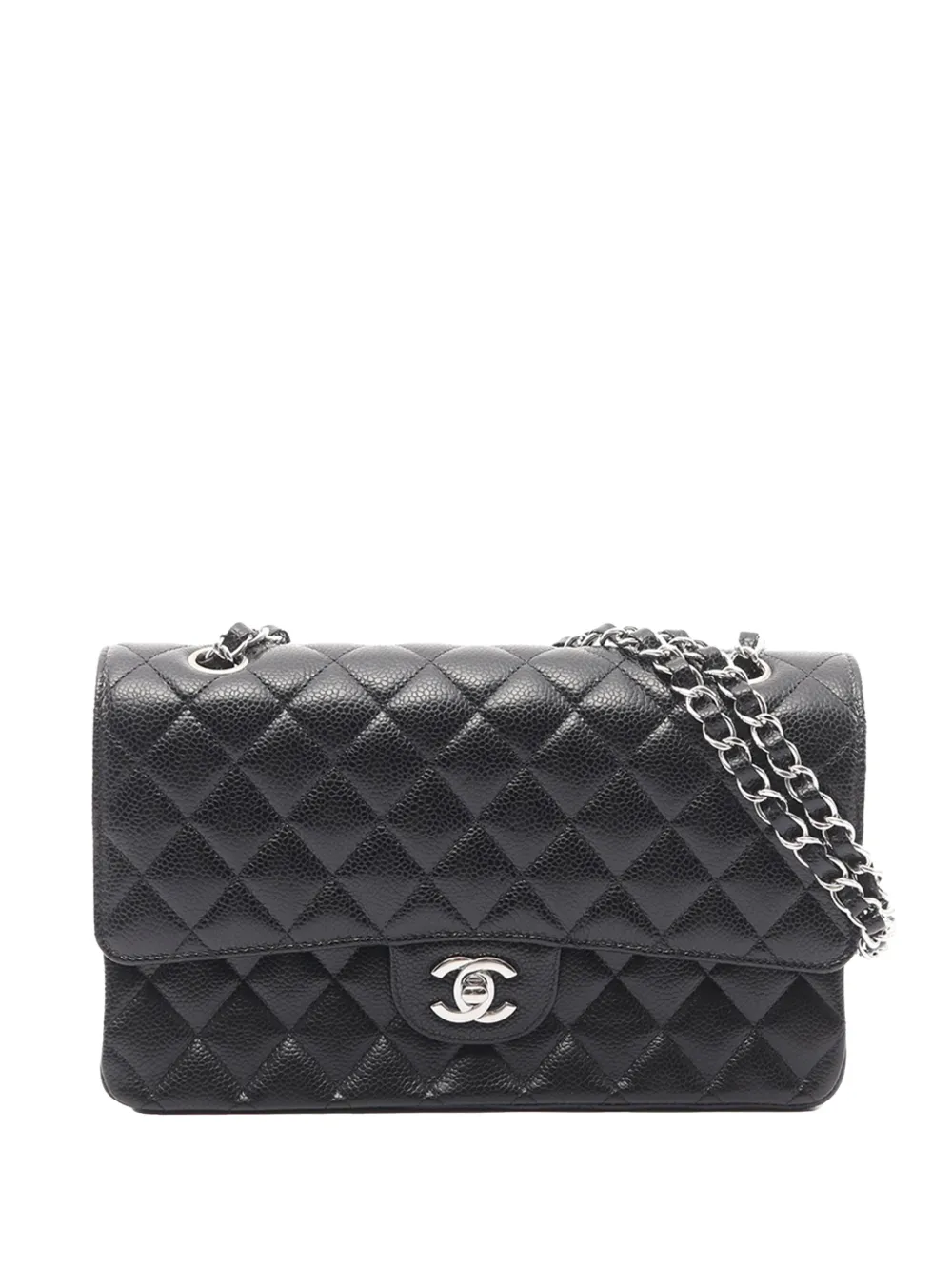 CHANEL Pre-Owned 2021-2025 Medium Classic Caviar Double Flap shoulder bag - Nero