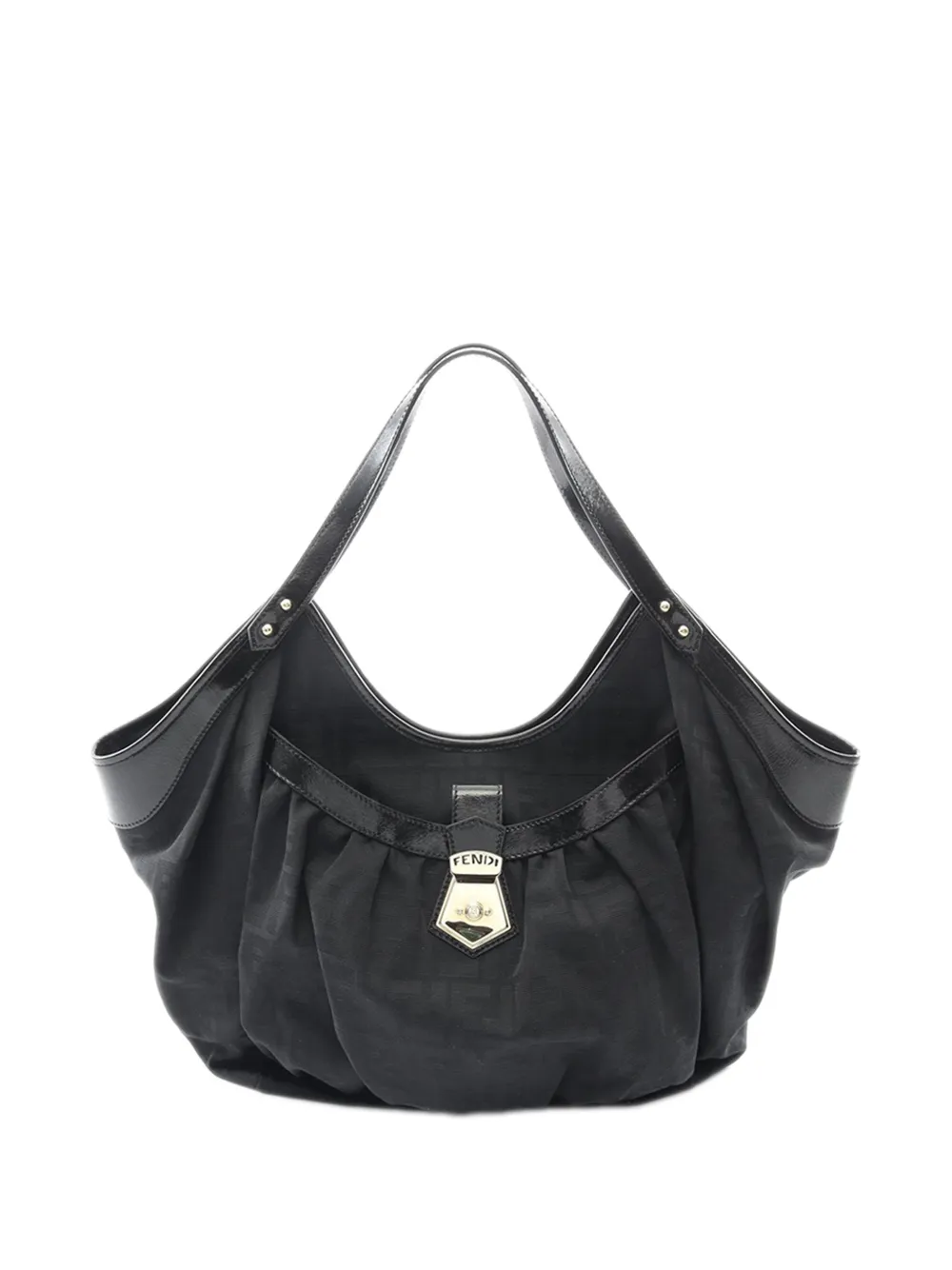 Fendi Pre-Owned 2000-2010 Zucca Canvas shoulder bag - Nero