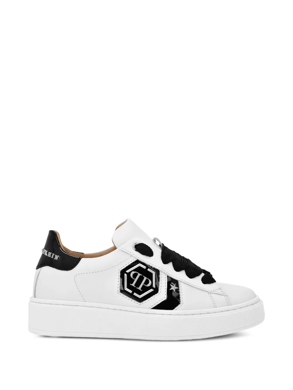 Philipp Plein Junior Hexagon low-top sneakers Wit