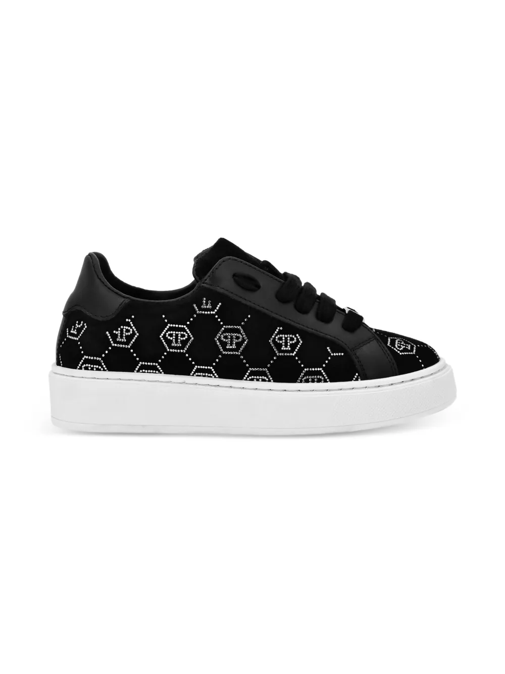 Philipp Plein Junior Hexagon sneakers Zwart