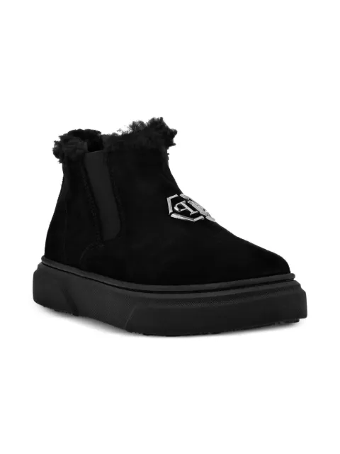 Philipp Plein Junior elastic suede boots