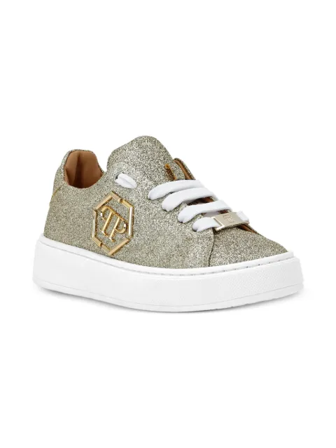 Philipp Plein Junior tenis con glitter