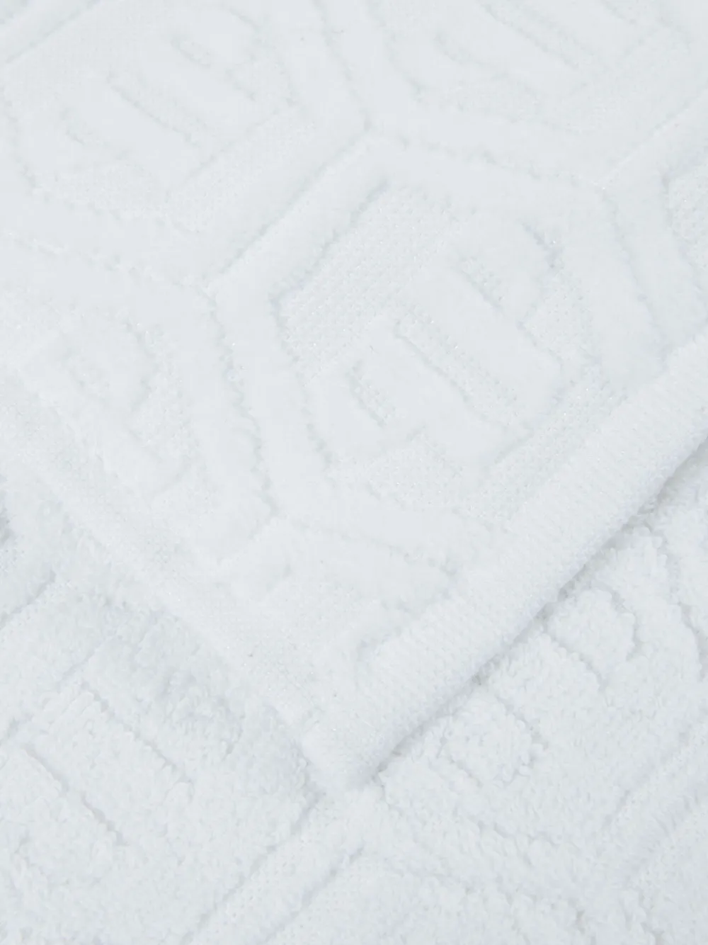  Philipp Plein Hexagon Bath Towel - White 