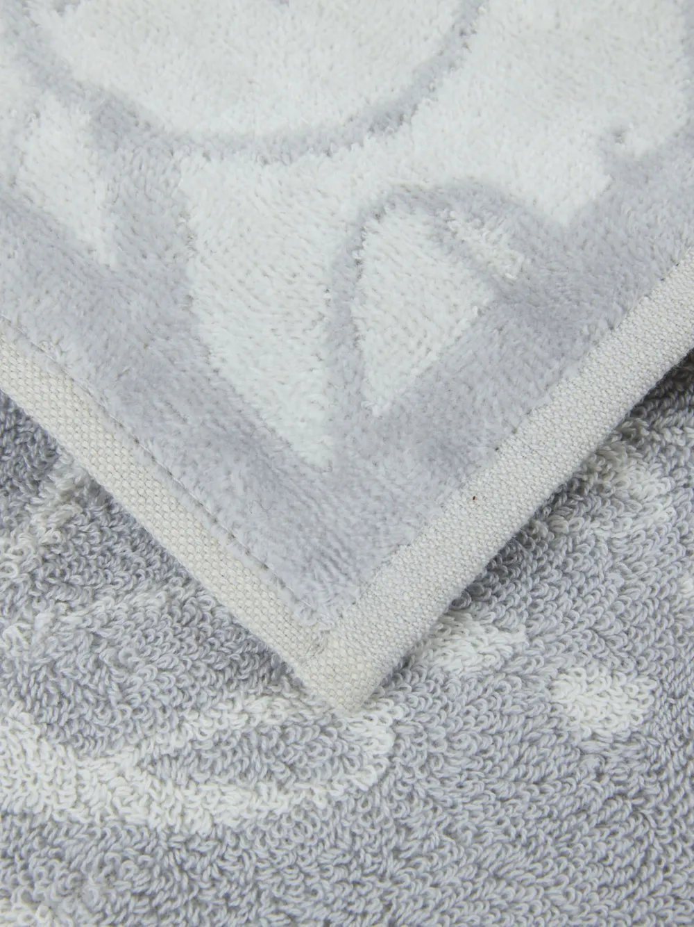  Philipp Plein Patterned Cotton Bath Towel - White 