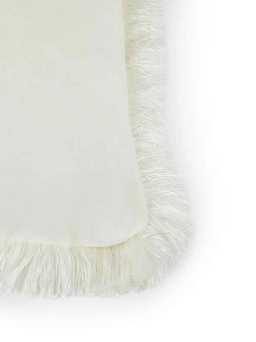 crystal-skull fringed cushion