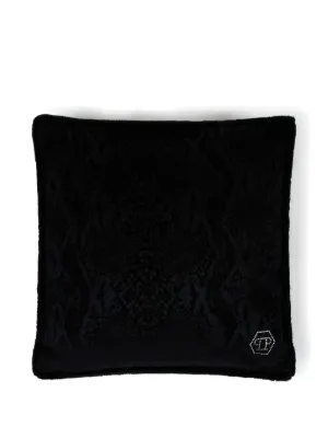 Versace Barocco シルク クッション | ブラック | FARFETCH JP