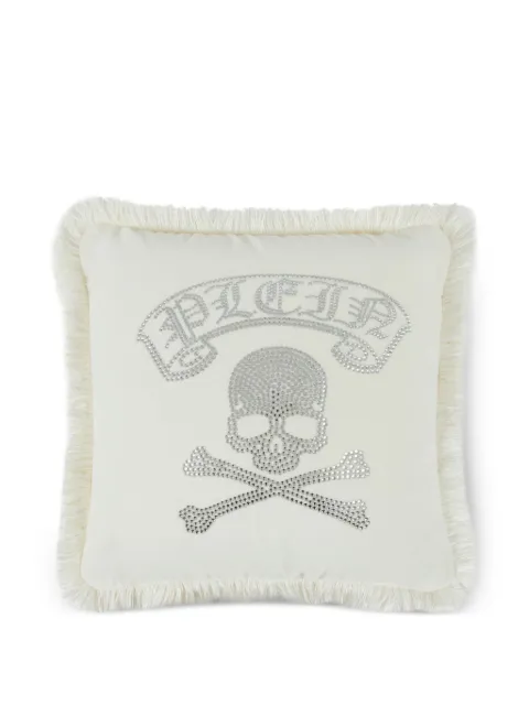 Philipp Plein crystal-skull cushion