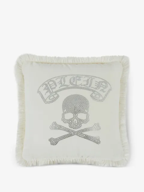 Philipp Plein crystal-skull cushion
