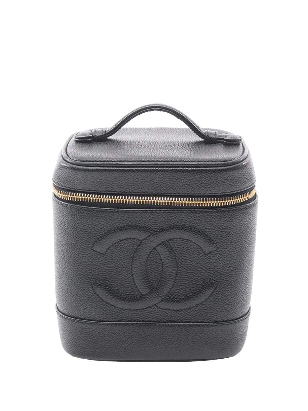 CHANEL Pre-Owned 2000-2002 CC Caviar Vanity Case handbag - Nero