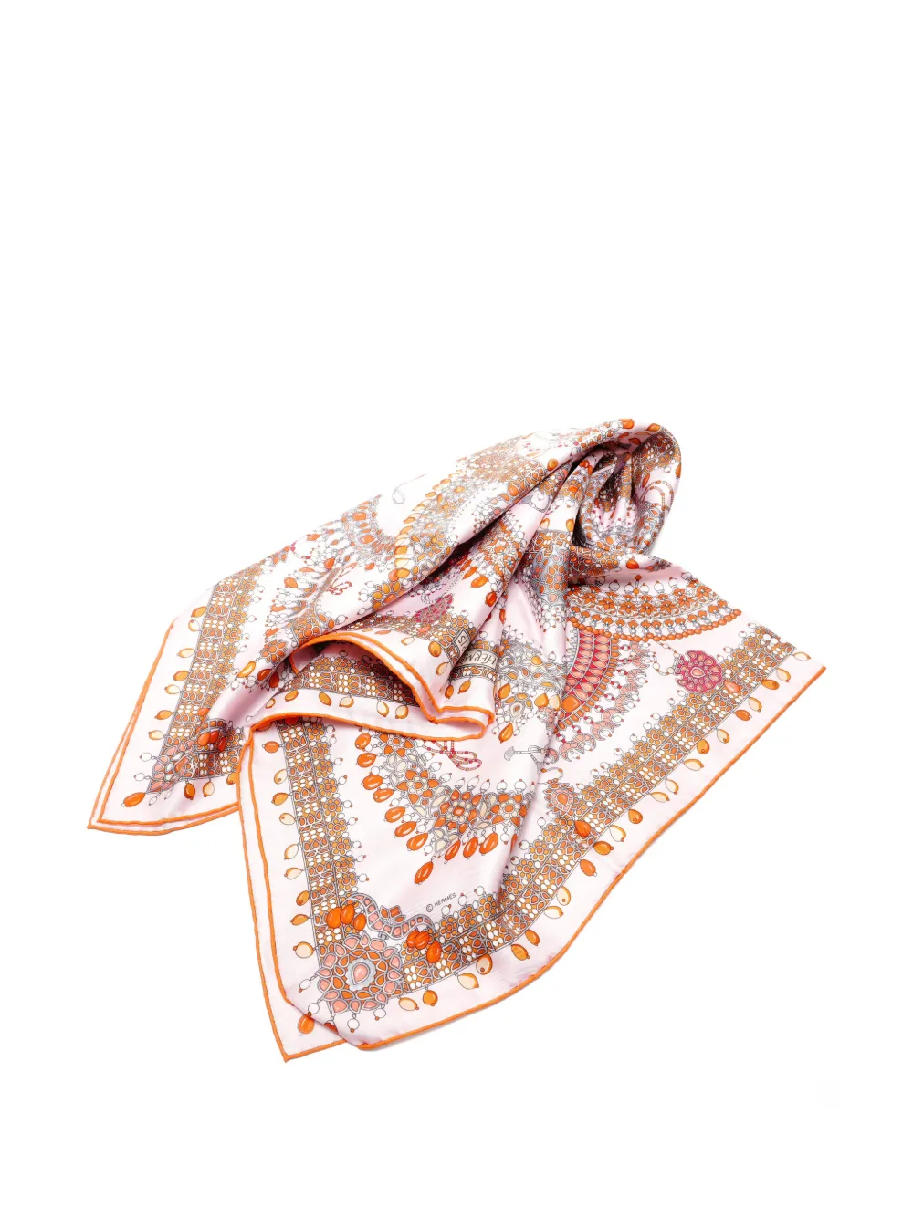 Hermès Pre-Owned 2000s printed silk scarf - Rosa