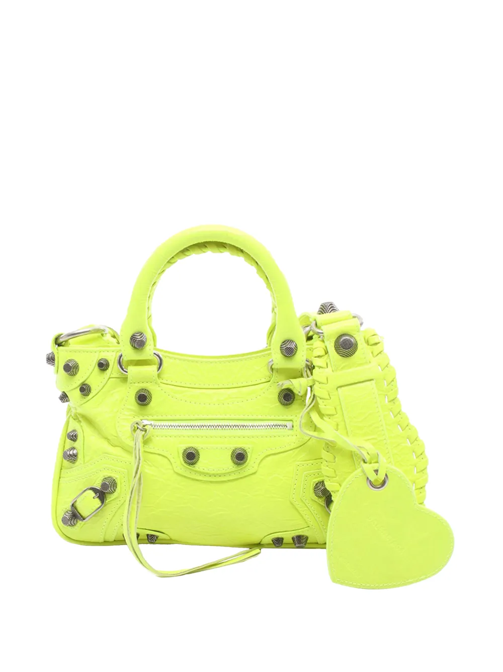 Balenciaga Pre-Owned 2010-2025 Small Lambskin Motocross Neo Cagole satchel - Giallo