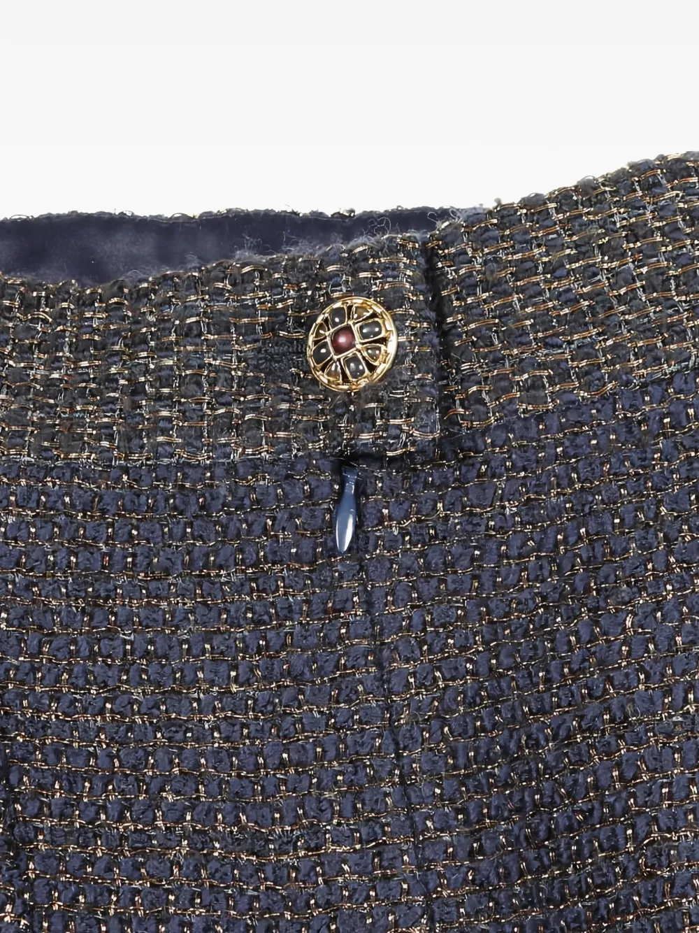 CHANEL Pre-Owned 1986-1988 button skirt - Blauw