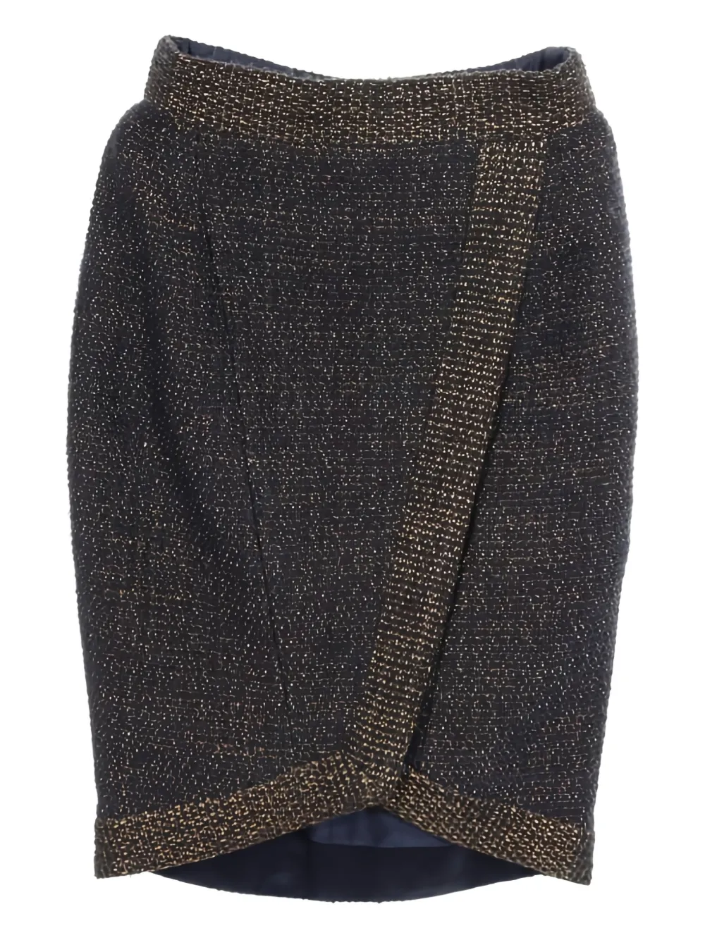 CHANEL Pre-Owned 1986-1988 button skirt - Blu