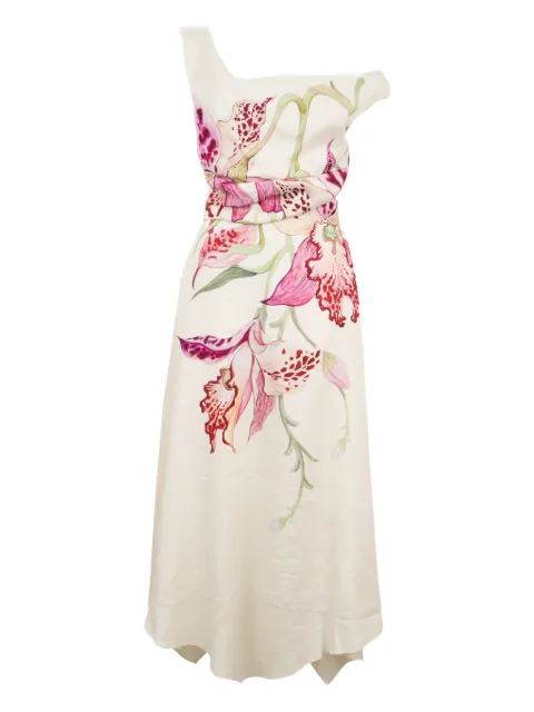 CLEA Waverly one-shoulder floral dress