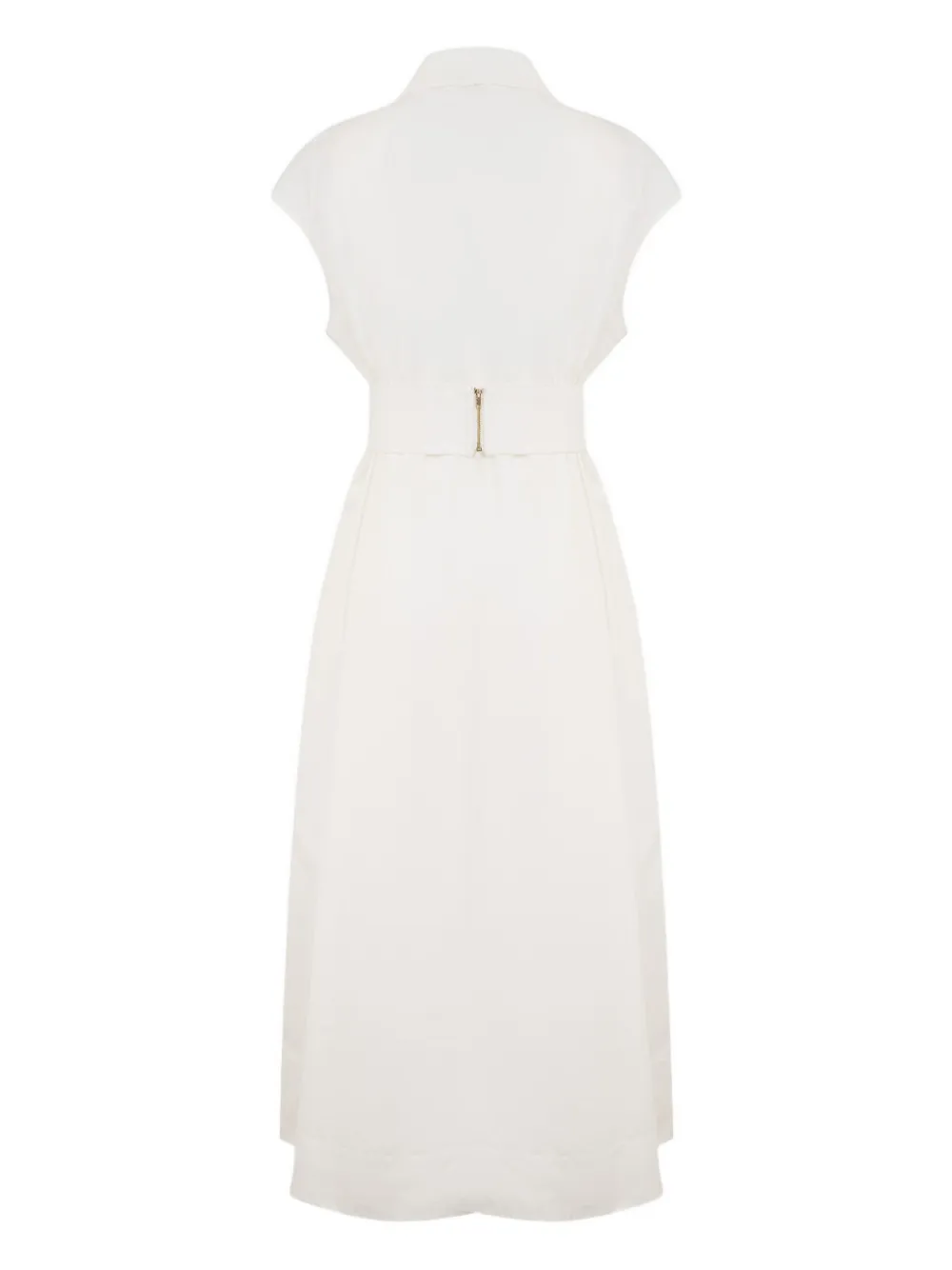 CLEA Callista belted midi dress - Wit