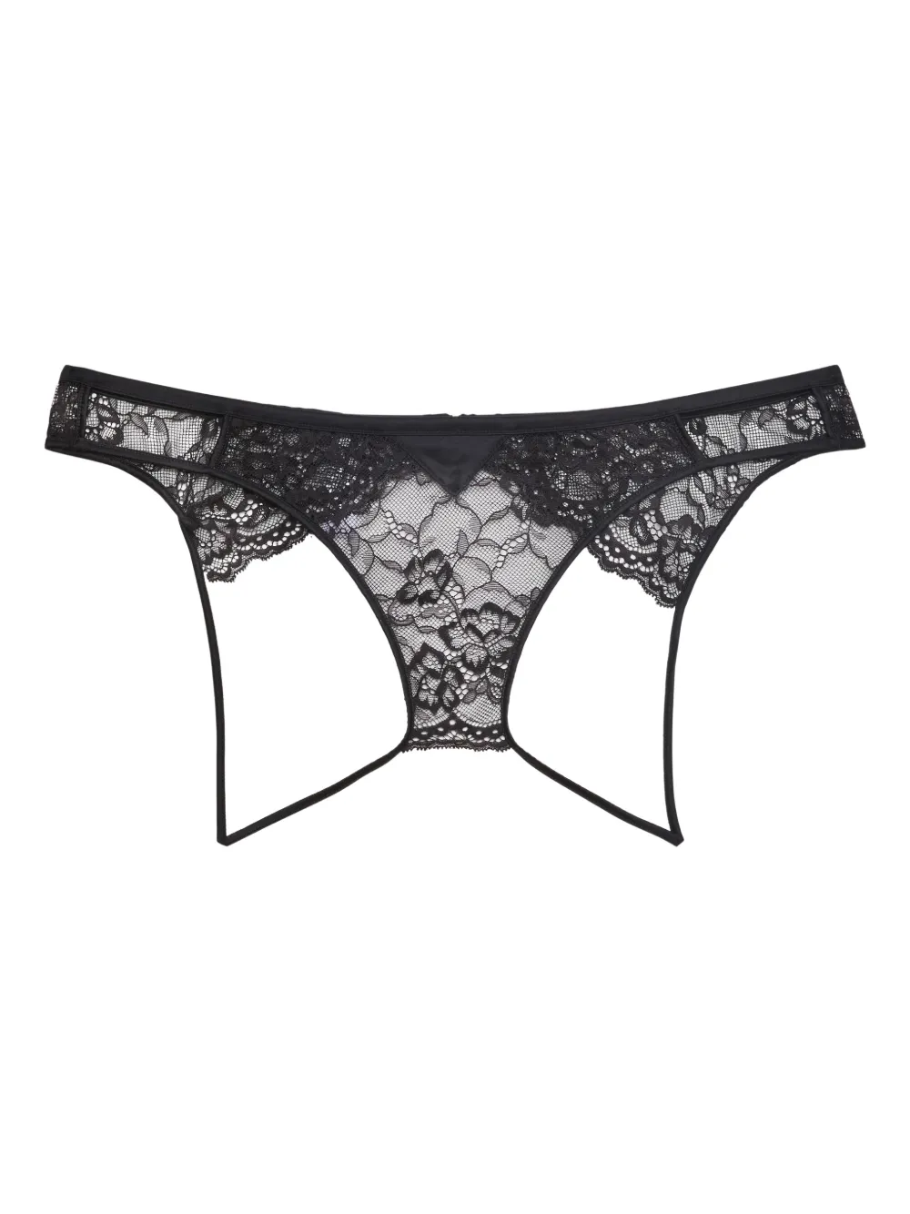 Fleur Du Mal Bianca Lace ouvert panty - Nero