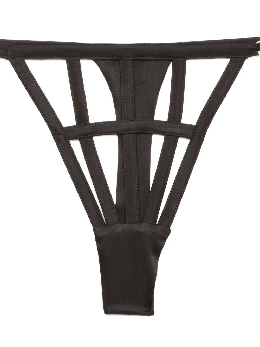 Fleur Du Mal caged thong - Zwart