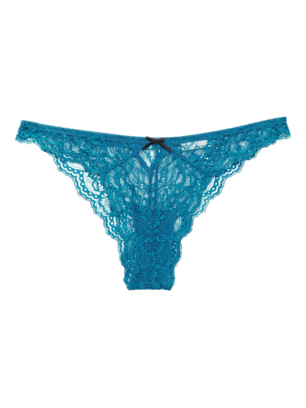 Fleur Du Mal Bianca Lace Cheeky briefs - Blu