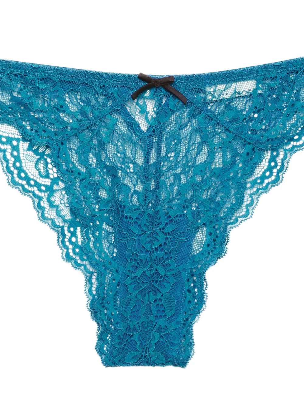 Fleur Du Mal Bianca Lace Cheeky briefs - Blauw