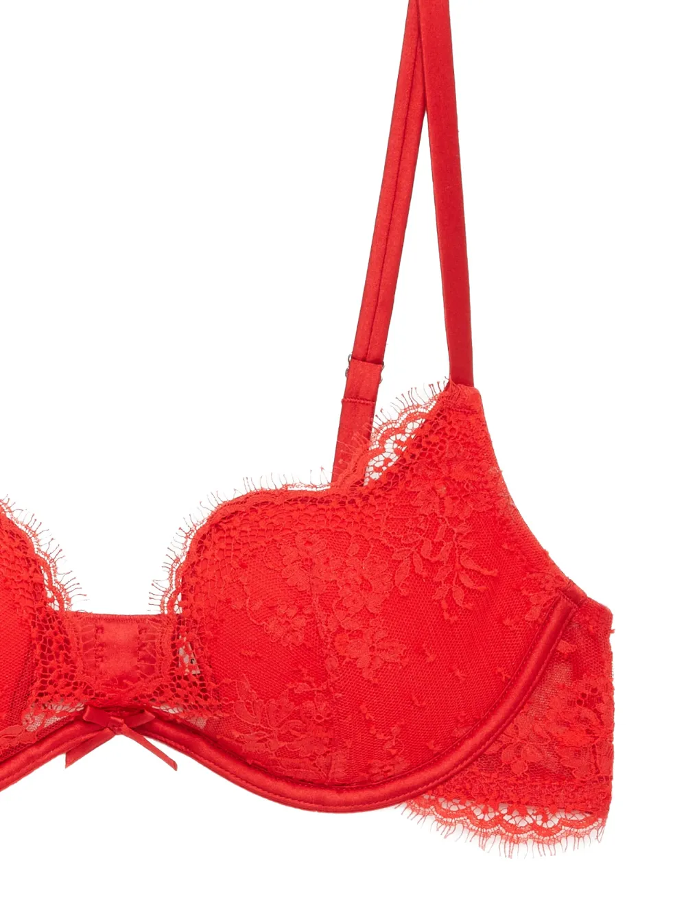Fleur Du Mal Frankie U-plunge bh met kant Rood