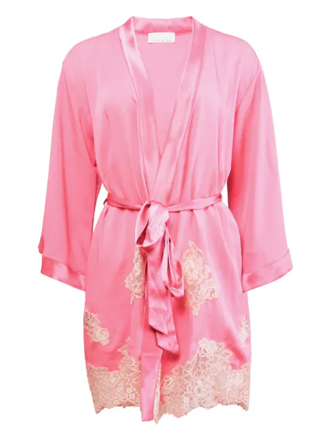 Fleur Du Mal Juliet Lace belted robe