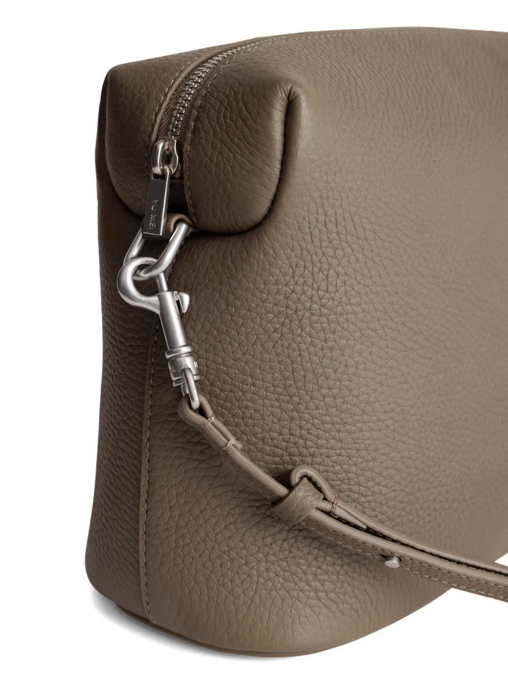 Yu Mei Ch'lita leren crossbodytas met ritssluiting Bruin
