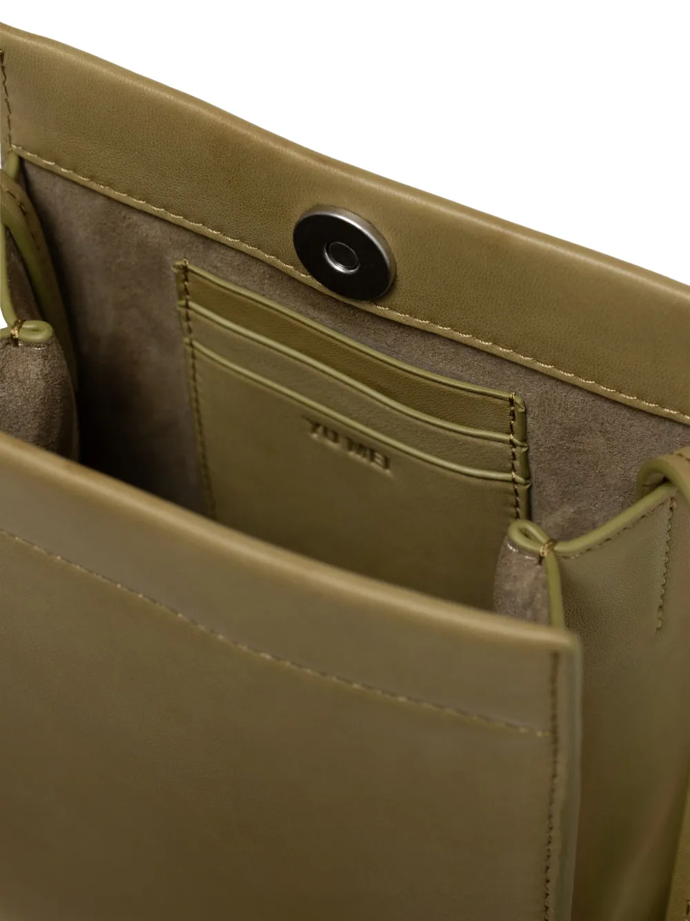 Yu Mei Georgie leren crossbodytas Bruin